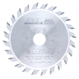 A.G.E MD120-T12 Carbide Tipped Adjustable Type Scoring 120mm Dia x 24T ATB, 12 Deg, 20mm Bore, Scoring Set