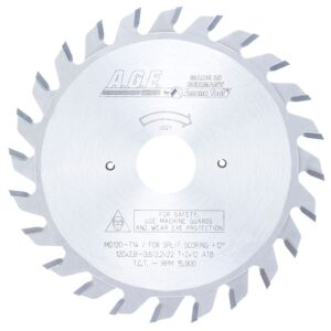 A.G.E MD120-T14 Carbide Tipped Adjustable Type Scoring 120mm Dia x 24T ATB, 12 Deg, 22mm Bore, Scoring Set