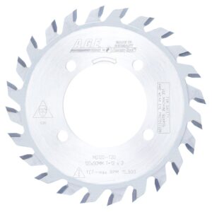 A.G.E MD120-T20 Carbide Tipped Adjustable Type Scoring 120mm Dia x 24T ATB, 12 Deg, 50mm Bore, Scoring Set